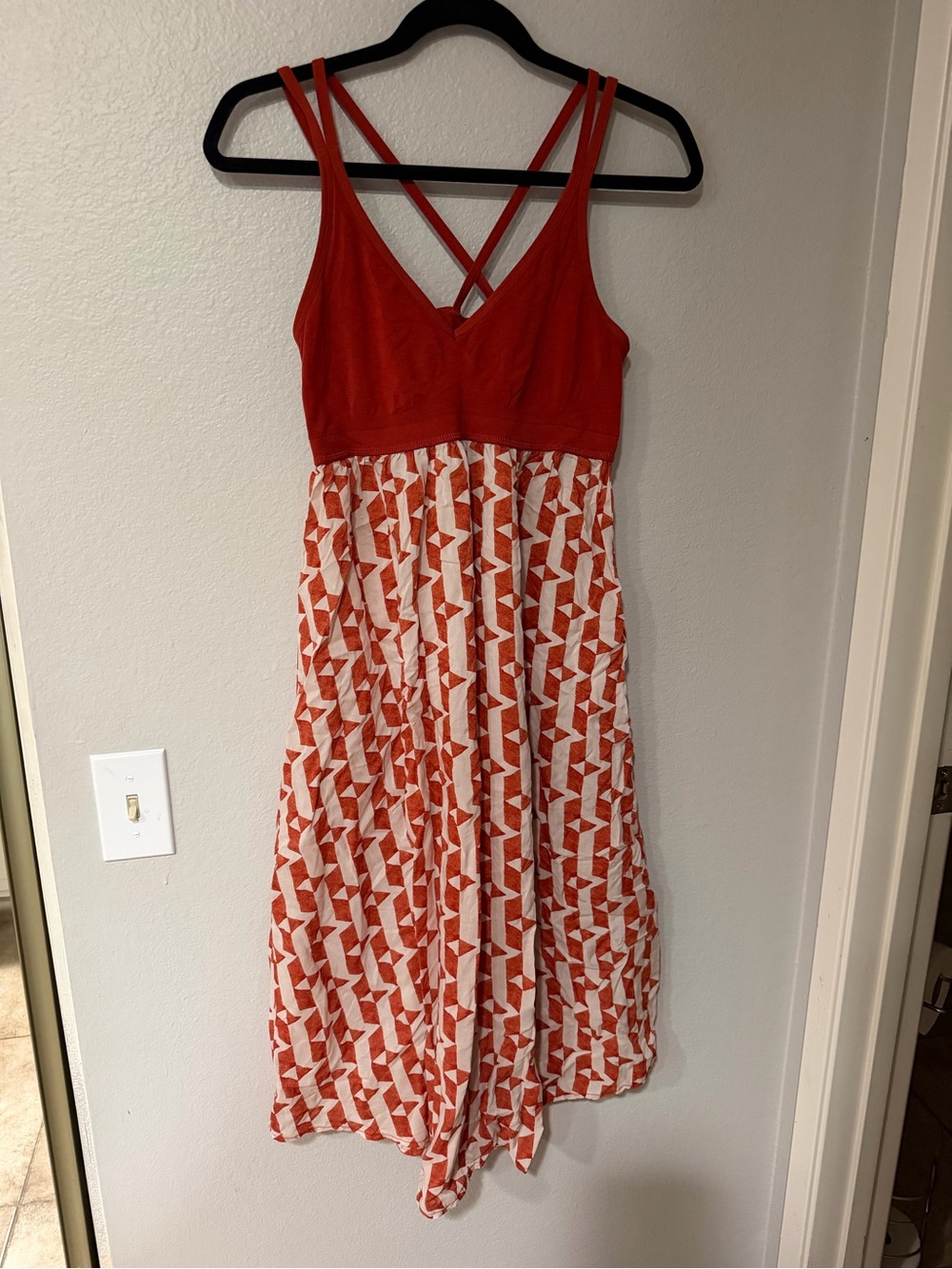 Target - Tribal Geometric- Orange - Dress - Strappy - Flowy - Medium